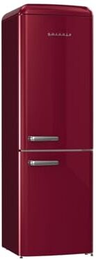 Gorenje Retro Collection ONRK 619 DR Retro Frigorifero congelatore / 194 cm/Inverter Compressore/NoFrost Plus/IonAir/CrispZone/Frigorifero 204 l/Congelatore 96 l/EEK D/Bordeaux