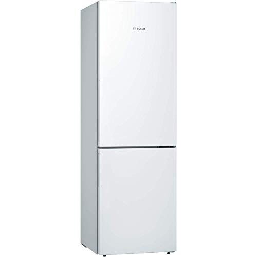 Bosch Serie 6 Frigorifero con freezer, 186 x 60 cm, 214 l + congelatore da 88 l, VitaFresh freschezza più lunga, sbrinamento raro, illuminazione a LED, illuminazione uniforme, bianco