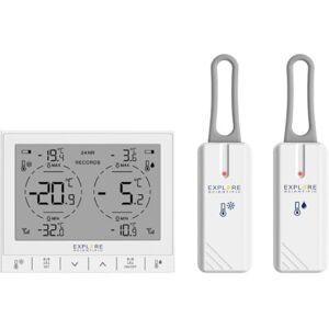 Explore Scientific Explore Termometro Digitale per Frigo e Freezer con 2 Sensori a Gancio, Allarme Alte/Basse Temperature, Memoria Storico 24h, Display LCD, Batterie Incluse, Bianco Explore Scientific Explore Termometro Digitale per Frigo e Freezer con 2 Sensori a Gancio, Allarme Alte/Basse Temperature, Memoria Storico 24h, Display LCD, Batterie Incluse, Bianco