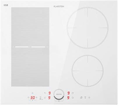 KLARSTEIN Piastra Induzione 4 Fuochi, Piano Cottura 7000W, Integrata con Controllo Touch, Fornello Professionale