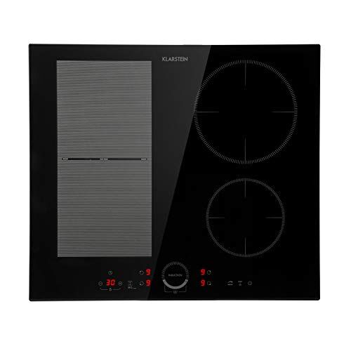 KLARSTEIN Piastra Induzione 4 Fuochi, Piano Cottura 7000W, Integrata con Controllo Touch, Fornello Professionale