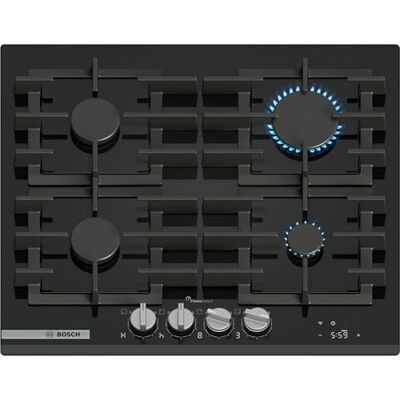 Bosch PRP6A6H40 Piano cottura a gas nero - 60cm, Serie 8 Bosch PRP6A6H40 Piano cottura a gas nero - 60cm, Serie 8