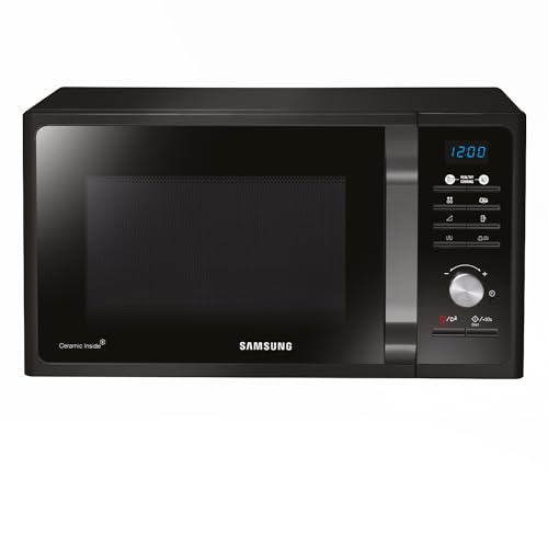 Samsung Forno a Microonde Grill Healthy Cooking MG23F301TAK, Microonde + Grill 800 W + 1100 W, 23 L, 49l x 27,5h x 39p cm, Nero