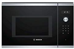 Bosch Serie 6  Incasso Solo microonde 25L 900W Nero, Acciaio inossidabile forno a microonde