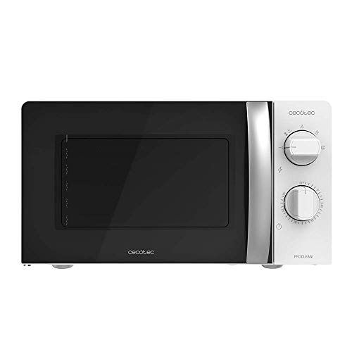 Cecotec Forno a Microonde ProClean 2010 da 20 Litri, 700 Watt di potenza, tecnologia 3DWave, modalità di scongelamento, 6 livelli di potenza, timer di 30 minuti, design compatto