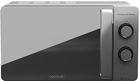 Cecotec Forno a Microonde ProClean 3060 Mirror da 20 Litri, 700 W, rivestimento Ready2Clean per una migliore pulizia, tecnologia 3DWave, Desgin conn porta a specchio