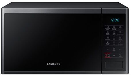 Samsung /EC Microonde con griglia, 800 W/1100 W, 23 litri, interno in ceramica, colore: nero grafite, 330 x 211 x 324 mm (larghezza al fondo,