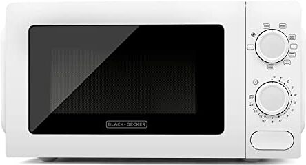 Black & Decker BXMZ700E, Forno a Microonde con Grill, 20 L, 700W di Potenza, 900W Grill, 9 Livelli di Potenza, Funzione Grill, Funzione Scongelamento, Timer 30 Minuti, Design Compatto, Luce interna