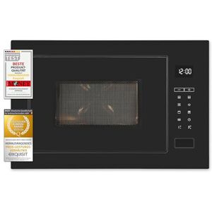 Exquisit EMW25-G-020, forno a microonde da incasso da 60 cm, funzione grill, touch, timer, avvio rapido Exquisit EMW25-G-020, forno a microonde da incasso da 60 cm, funzione grill, touch, timer, avvio rapido