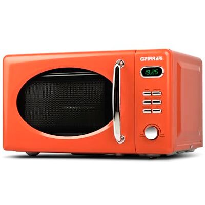 Acer G10155 "Sapormio Vintage" Microonde Vintage Combinato Digitale, 1150W, 20 Litri, 8 Programmi, 4 modalità di cottura, Accessori inclusi, Timer 60 min, Arancio Acer G10155 "Sapormio Vintage" Microonde Vintage Combinato Digitale, 1150W, 20 Litri, 8 Programmi, 4 modalità di cottura, Accessori inclusi, Timer 60 min, Arancio