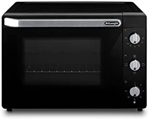 DeLonghi Forno Elettrico, 5 livelli di Cottura, Temperatura 80-230°C, Timer, Capacità 40L, Include Teglia, Griglia e Pinza , Potenza 2000W, Nero