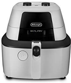 DeLonghi .W IDEALFRY Friggitrice ad Aria Calda, 1400 W, 1 kg, Plastica, Bianco/Nero