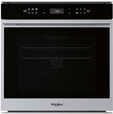 Whirlpool Europe OM4 4S1 P Forno Tradizionale W7 Pirolitico, Vetro Nero e Cornice Porta Inox Antimpronta