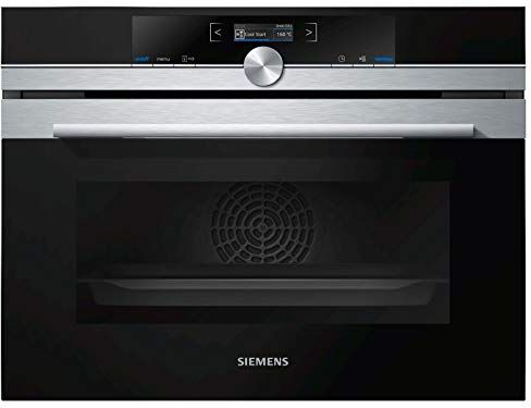 Siemens iQ700  forno Forno elettrico 47 L Nero, Acciaio inossidabile A+