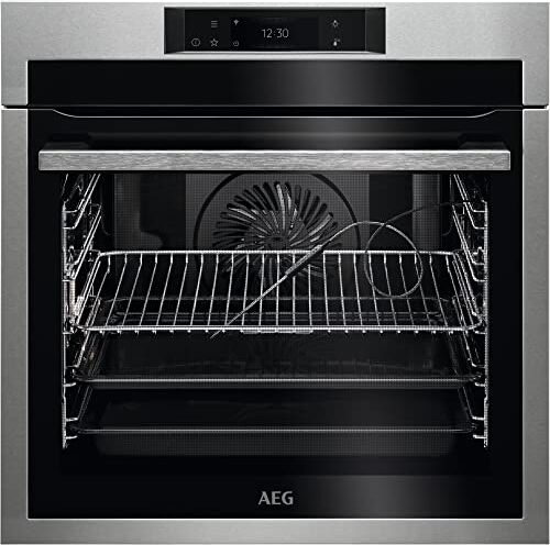 AEG Forno multifunzione, pulizia pirollitica, 16 funzioni (3 cicli pirolisi), 160 programmi automatici, Sonda termica, TFT tattile a colori, inox anti-impronte, classe A+