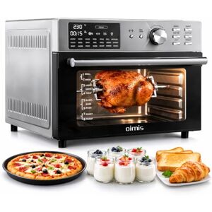 OIMIS Friggitrice ad Aria Calda 30°C-230°C, 1800w Air Fryer oven per famiglia, 21 in 1 Forno con girarrosto, Airfryer grande per pollo arrosto, Yogurtiera, Forno per Pizza, Tostapane, Argento OIMIS Friggitrice ad Aria Calda 30°C-230°C, 1800w Air Fryer oven per famiglia, 21 in 1 Forno con girarrosto, Airfryer grande per pollo arrosto, Yogurtiera, Forno per Pizza, Tostapane, Argento