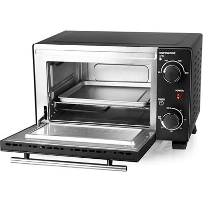 Emerio Mini forno 10 litri 800 Watt incl. teglia e griglia forno tostapane a scelta 90°-230°C timer da 30 minuti cavo da 1 m forno piccolo Emerio Mini forno 10 litri 800 Watt incl. teglia e griglia forno tostapane a scelta 90°-230°C timer da 30 minuti cavo da 1 m forno piccolo