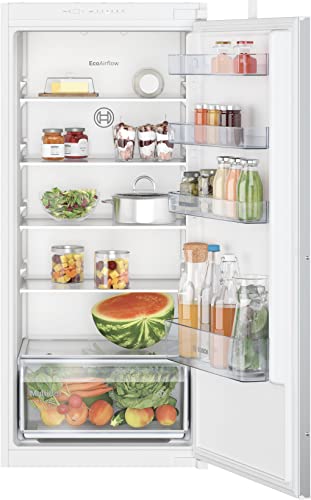 Bosch Refrigerator  Energy efficiency class E. Built-in. Larder. Height 122.1 cm. Fridge net capacity 204 L. 35 dB. White. Made in Germany