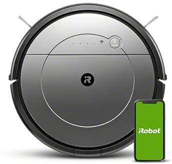 Irobot Roomba Combo Robot Aspirapolvere e Lava Pavimenti 2 In 1, Wi-Fi, Suggerimenti Personalizzati, Compatibilità Con L'Assistente Vocale, 33 W, Grigio