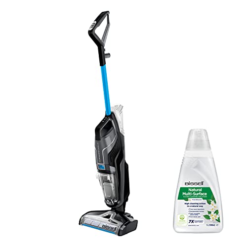 Bissell CrossWave C6 Cordless   Lavapavimenti Multi-Superficie 3-in-1 per pulizia a Umido e Secco   Gestione degli Odori   Batteria agli Ioni di Litio da 36V   Tecnologia a Due Serbatoi   Nero/Blu