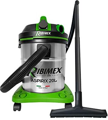 Ribimex Bidone aspira solidi e liquidi con presa 20 L 1200 W