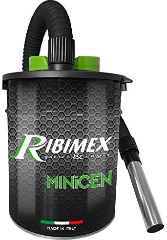 Ribimex Aspiracenere elettrico Minicen, Filtro HEPA, 10 L, 800 W PRCEN011