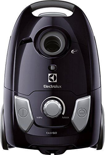 Electrolux EasyGo Aspirapolvere con Sacco, Hygiene Filter 12, Spazzola Parquet, 650 W, 3.5 Litri, Nero Mogano