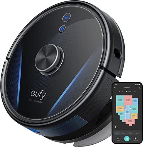 Eufy Anker, RoboVac LR30 Hybrid Robot Aspirapolvere+mocio, Aspirazione Ultraforte 3.000 Pa, iPath™ Laser Navigation, Mappatura Multipiano, Controllo app Avanzato, Serbatoio Qcqua Controllabile, Alexa