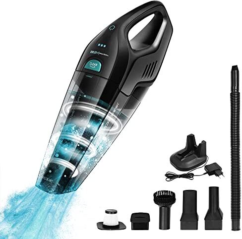 Cecotec Aspirabriciole Senza Fili Portatile Conga Immortal Extremesuction Hand 0,5 L 22,2 V, Potente, Per Solidi E Liquidi, Tecnologia Ciclonica, Accessori Per La Casa E L'Auto, Autonomia Di 25 Min