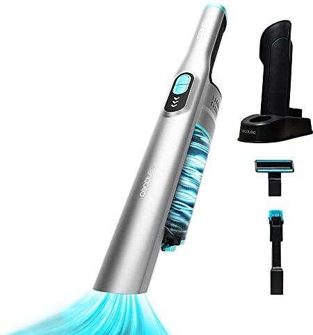 Cecotec Conga Rockstar Micro Essential Aspirapolvere portatile senza filo 90 W, digitale, 13 kPa, autonomia 40 minuti, 2 modalità, attacco 2in1, attacco per tappezzeria e base di ricarica automatica