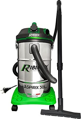 Ribimex Bidone aspira solidi e liquidi con presa automatica 30 L 1200 W