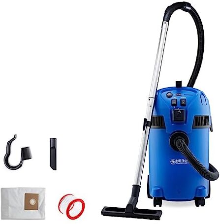 Nilfisk Aspiratore multiuso Multi II 30 T, per la pulizia di interni ed esterni, capacità 30 litri, potenza assorbita 1400 W (blu)