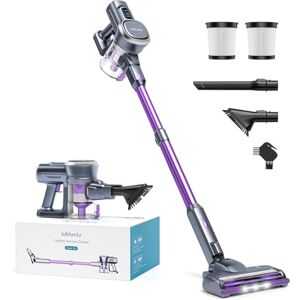 Lubluelu Aspirapolvere a batteria con 25 kPa 220 W, senza fili con spazzola a LED e filtro HEPA, aspirapolvere a batteria fino a 50 minuti, autonomia per pavimenti duri, peli di animali, tappeti Lubluelu Aspirapolvere a batteria con 25 kPa 220 W, senza fili con spazzola a LED e filtro HEPA, aspirapolvere a batteria fino a 50 minuti, autonomia per pavimenti duri, peli di animali, tappeti