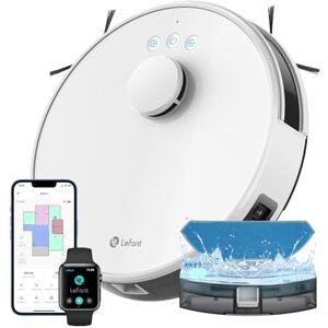 LEFANT Robot Aspirapolvere Lavapavimenti con Mappatura, Navigazione LDS, Mappatura Multistrato, 150 Minuti, 5500pa, No-go Zone,Aspirapolvere Robot Adatto a Peli di Animali e Pavimenti Duri, Bianco LEFANT Robot Aspirapolvere Lavapavimenti con Mappatura, Navigazione LDS, Mappatura Multistrato, 150 Minuti, 5500pa, No-go Zone,Aspirapolvere Robot Adatto a Peli di Animali e Pavimenti Duri, Bianco