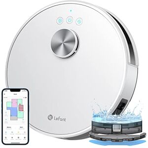 Lefant Robot Aspirapolvere Lavatrice 4000Pa 2 in 1, Navigazione LiDAR, Mappatura multistadio, Zone virtuali, Aspirapolvere robot collegato da Alexa/APP/WiFi, ideale per peli di animali tappeti duri, Lefant Robot Aspirapolvere Lavatrice 4000Pa 2 in 1, Navigazione LiDAR, Mappatura multistadio, Zone virtuali, Aspirapolvere robot collegato da Alexa/APP/WiFi, ideale per peli di animali tappeti duri,