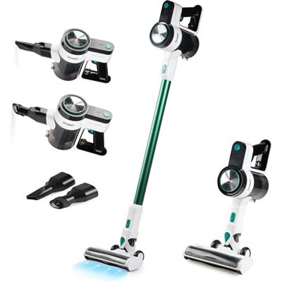 DOMO Aspiratore per scopa 2 in 1-0,55 l, 21,6 V, 40 min DOMO Aspiratore per scopa 2 in 1-0,55 l, 21,6 V, 40 min