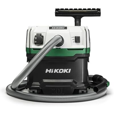 HIKOKI Aspirapolvere a umido e secco, multicolore, 1200 W, 20 litri HIKOKI Aspirapolvere a umido e secco, multicolore, 1200 W, 20 litri