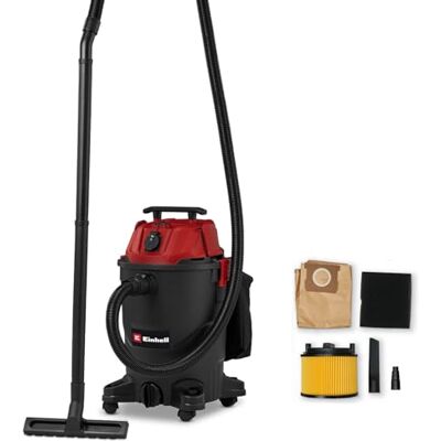 Einhell Aspiratore per liquidi e solidi TC-VC 3055 A 850 W 190 mbar Presa automatica Serbatoio da 30 L Maniglia di trasporto Ugelli inclusi Einhell Aspiratore per liquidi e solidi TC-VC 3055 A 850 W 190 mbar Presa automatica Serbatoio da 30 L Maniglia di trasporto Ugelli inclusi