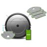 Irobot Roomba Combo Robot aspirapolvere e Lava Pavimenti, Wi-Fi, Suggerimenti personalizzati, Grigio + Panni per Robot aspirapolvere Roomba Combo, Grigio