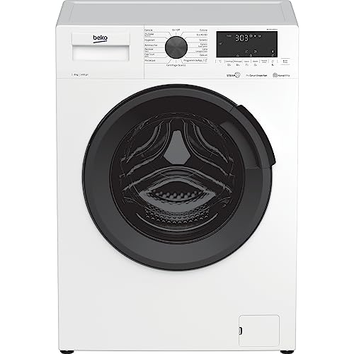 Beko Lavatrice Carica frontale da 8 Kg, Classe A+++, 1400 giri, Motore Inverter/Vapore, 84x60x55 cm  WUX81436AI