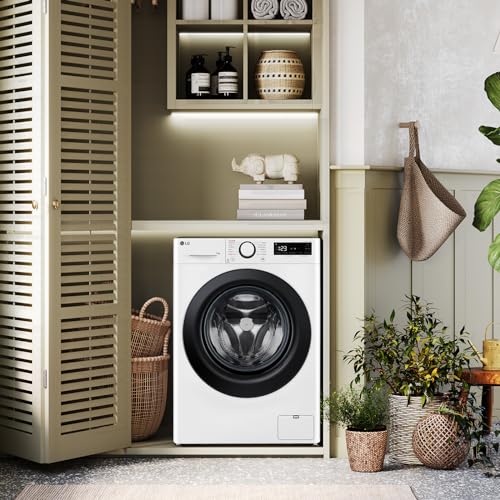 LG AI DD F4R3010NSWB Lavatrice a Carica Frontale 10kg Serie R3, Classe A-10%, 1400 Giri, AIWash, Lavaggio a vapore, Motore Direct Drive, Cestello a Bolle, Smart Diagnosis, Libera Installazione, Bianca