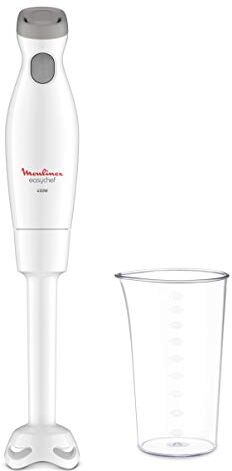 Moulinex Easychef DD45A1 – Frullatore a immersione, 450 W, 2 velocità, lame Zelkrom, bianco