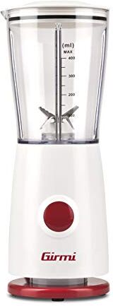 Girmi FR03 Frullatore Elettrico, 170W, 4 Lame in Acciaio INOX, 500 ml, Bianco