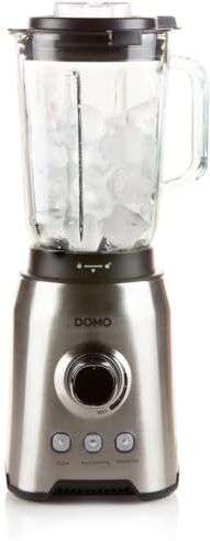 Domo – Blender 1000 W – 1,5 l, argento/nero