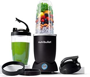 Nutribullet Pro Pulse 1200, Tritatutto, Frullatore Smoothie, Frullatore Tritatutto Multifunzione, Potenza 1200 Watt; NB120MB