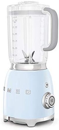 SMEG , Frullatore da Tavolo  1,5 L, 4 Livelli di Velocità, 3 Funzioni Smoothie, Pulse e Tritaghiaccio, Blocco Motore e Tappo Dosatore, Base Antiscivolo, Avvolgicavo Integrato, 800W, Azzurro