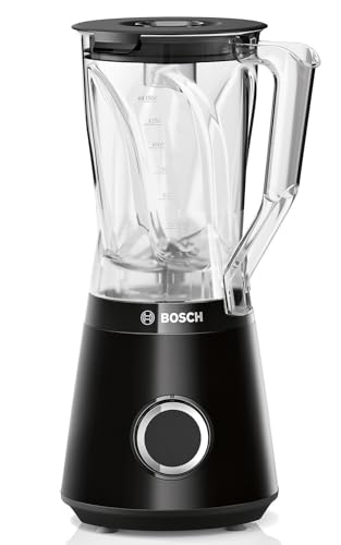Bosch Frullatore, VitaPower Serie 4, Compatto e potente, Bicchiere frullatore in Tritan, 1200W, Made in Europe, Performance elevate, Facile pulizia, Lama acciaio inox, Nero