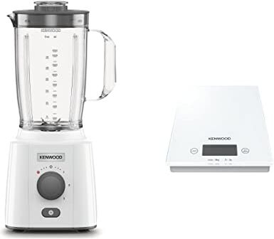 Kenwood BLP41.A0WH Frullatore +  DS401.W Bilancia Elettronica da Cucina