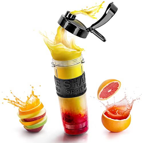 Duronic Borraccia 570 ml   Bottiglia per frullatore senza BPA   Compatibile con mixer  BL510 e BL520   Ideale per smoothie, campeggio, palestra, escursioni