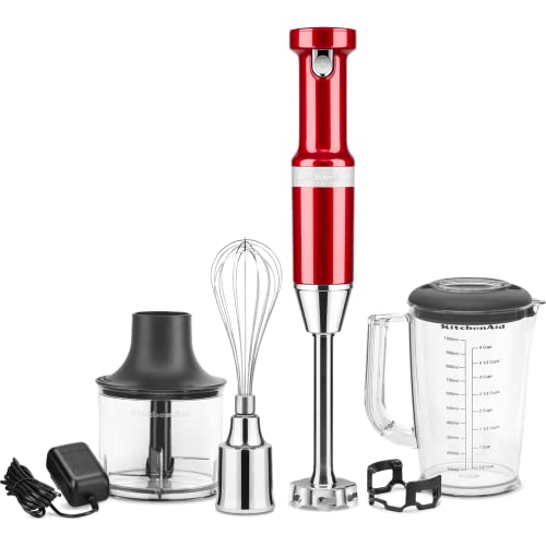 KitchenAid Frullatore a mano   Kitchen-Aid , 8 V, 1 l, Wireless, Accessori, Rosso